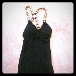 Black beaded dress